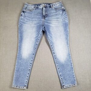 Time and Tru Women's Skinny Jeans - Light Blue